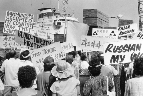 Soviet Ship protest