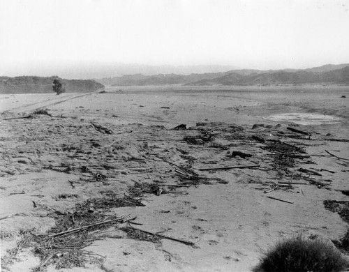 Debris left by failed St. Francis Dam