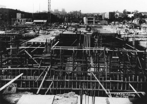 LAPL Central Library construction, view 30