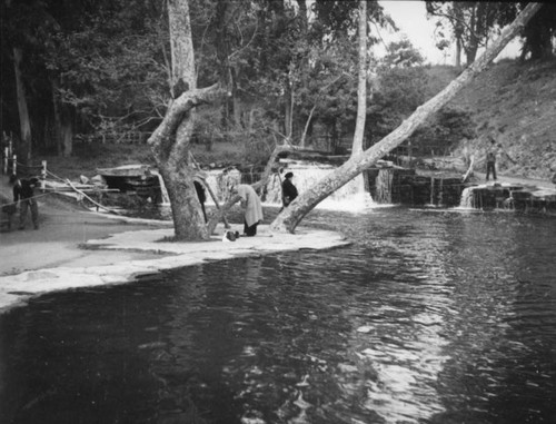 Fishers at the Rainbow Angling Club in Azusa