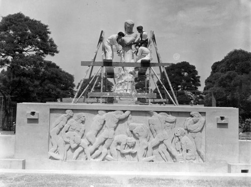 "Power of Water" sculpture, Lafayette Park, view 2