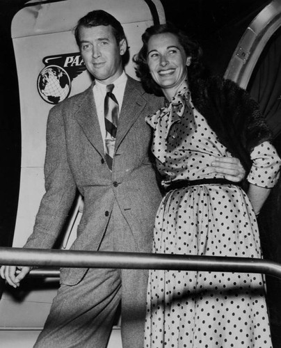 Jimmy Stewart and his lovely bride