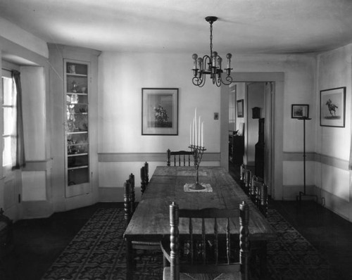 Interior of Rancho Aguaje de la Centinela adobe