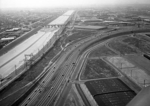 Long Beach (710) Freeway, looking northwest