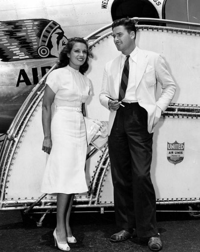 Errol Flynn and Lili Damita