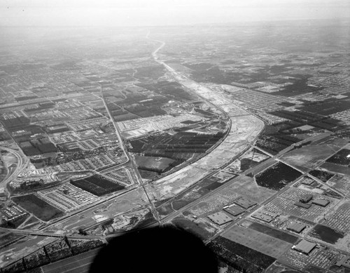 Pacific Drive-In property, Orange, looking southwest