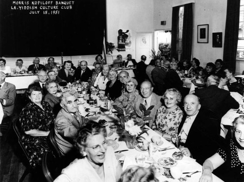 Banquet at the Yiddish Culture Club