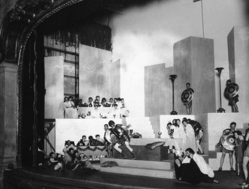 Cast on stage at Pasadena Playhouse