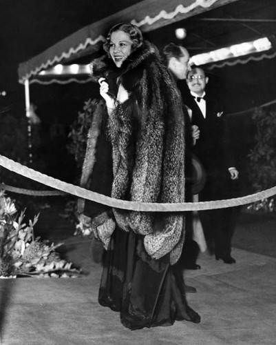 Glenda Farrell at premiere