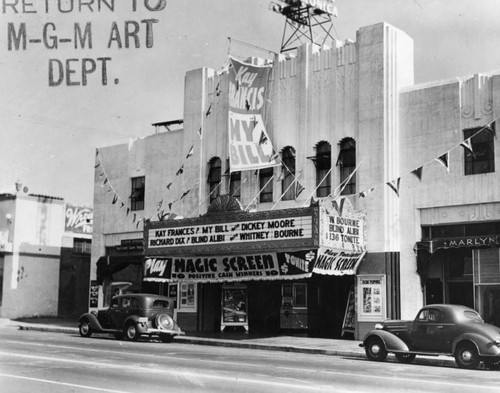 Wilshire Theatre, exterior view