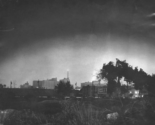 How final atom bomb test looked in L.A.--300 miles away