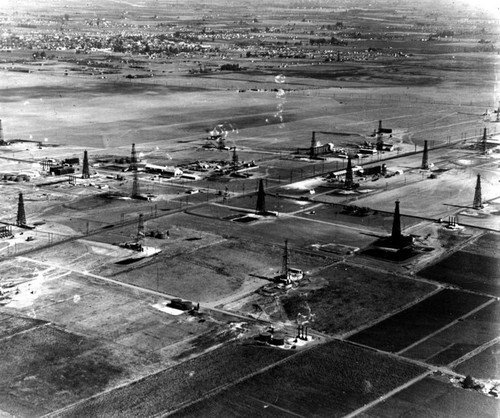 Torrance oil field aerial