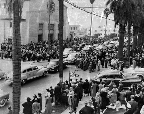 Al Jolson funeral