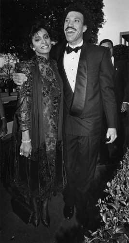 Lionel Richie and Brenda Harvey at Academy Awards