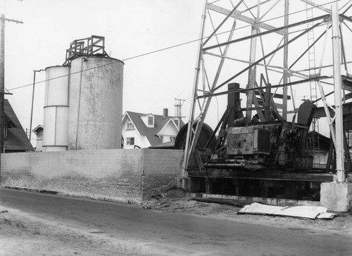 Oil derrick equipment in Venice