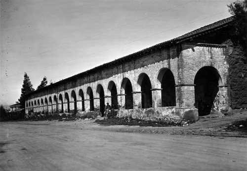 Convento Building and El Camino Real, San Fernando Rey de Espan~a Mission