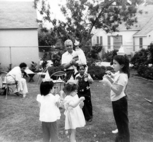 Backyard birthday party