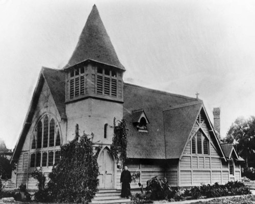 Closeup of church exterior