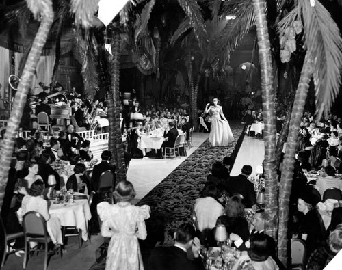 Parade of fashion held at the Cocoanut Grove