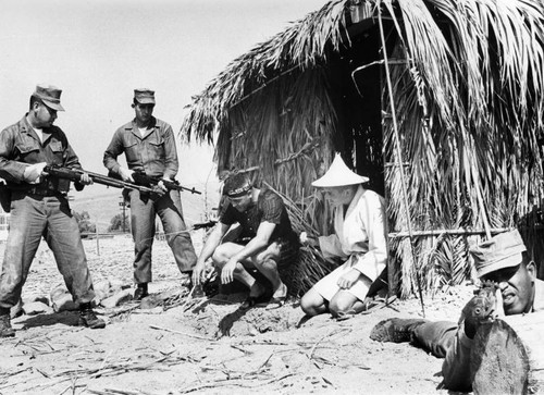 Marines learning how to fight in Viet Nam