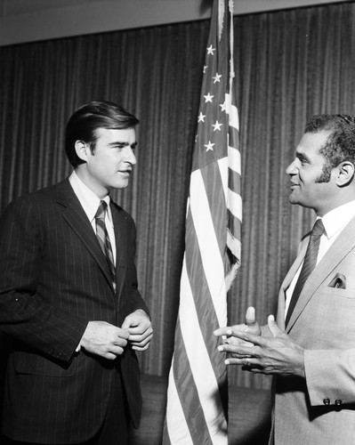 Brown and Mills at Los Angeles City Hall