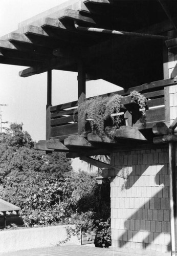 Gamble House, balcony