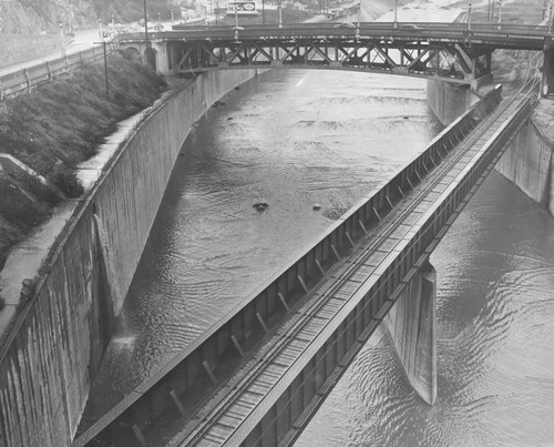 River under the bridge