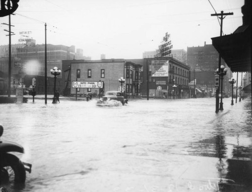 Flooded east 7th Street