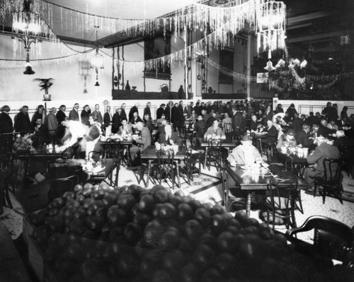 Christmas dinner at Boos Bros. Cafeteria