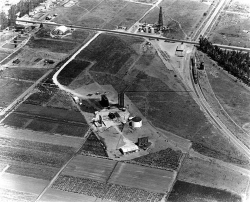 Torrance oil field aerial