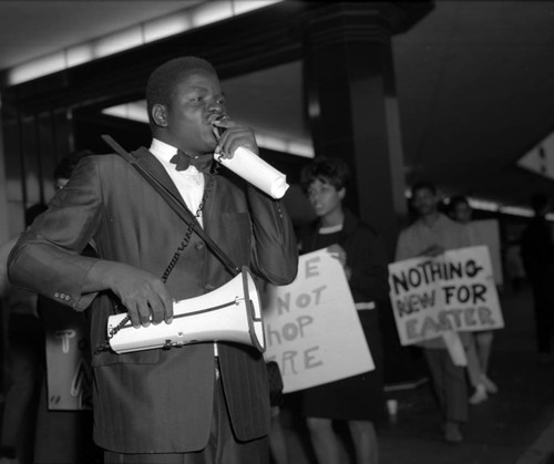 Community protest in honor of Martin Luther King assassination