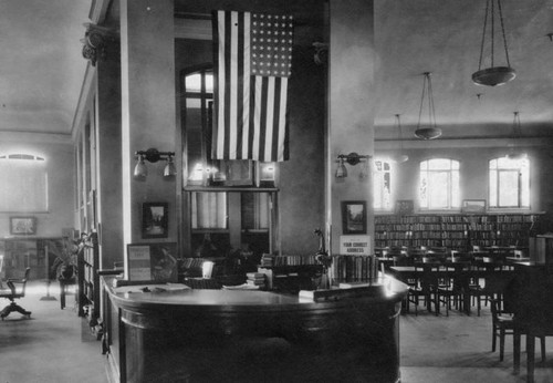 Circulation desk, Arroyo Seco Branch Library