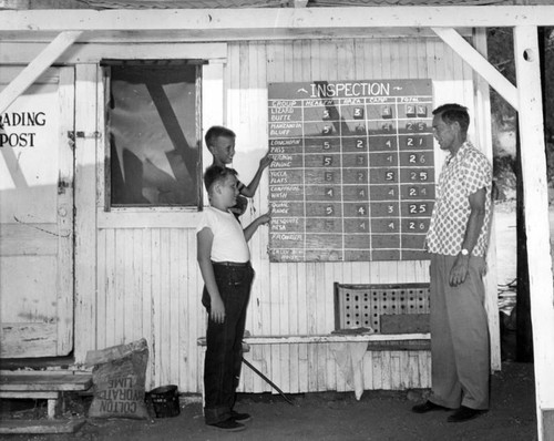 Inspects Woodcraft Ranger camp