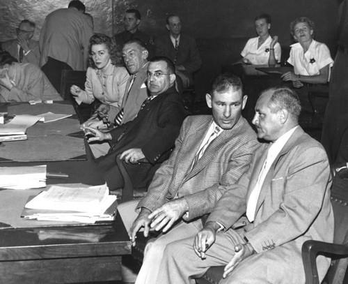 Monohan murder trial, courtroom scene