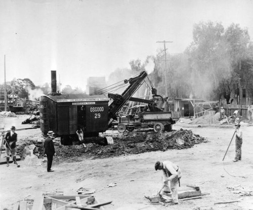 Lasky Studio back lot, 1922