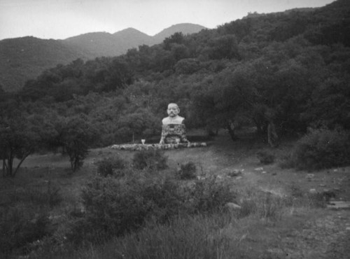 Bust of Paul Von Hindenburg in Hindenburg Park, La Crescenta