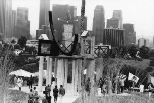 Peter Shire sculpture dedication