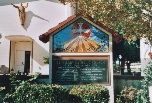 St. Hilary Church of Perpetual Adoration, marquee