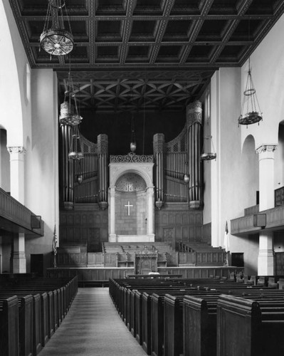 Interior, First Baptist Church, Pasadena