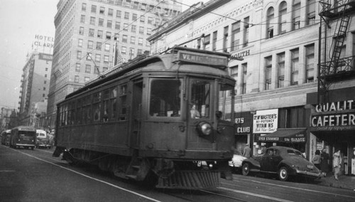 Pacific Electric car on Hill