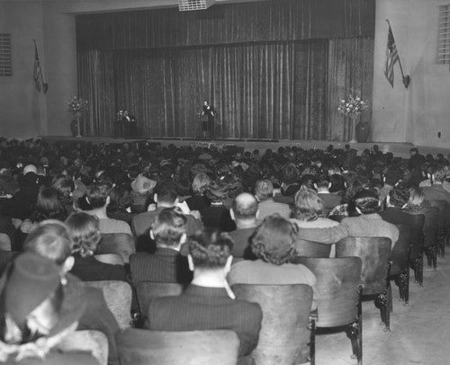 Evening Herald and Express oratorical contest audience