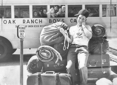 Boys leave for Union Rescue Mission Camp