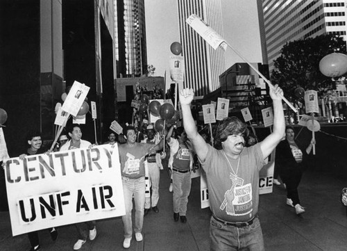 Justice for janitors rally