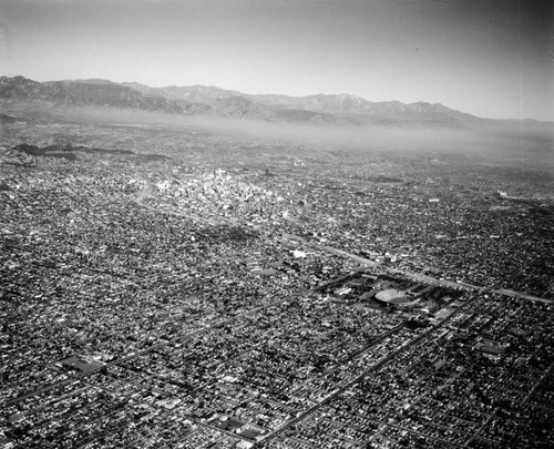 Southern California aerial, looking northeast