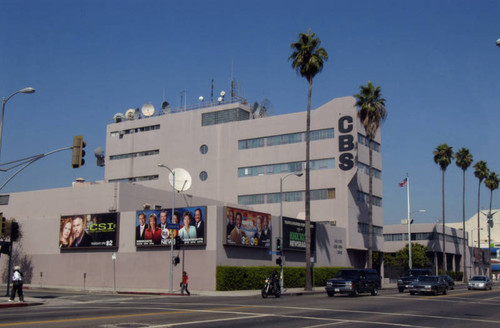 KNX, KCBS and CBS building, exterior