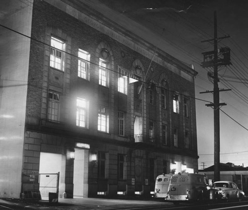 Georgia Street Receiving Hospital, a nite view