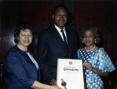 Tom Bradley receives commendation