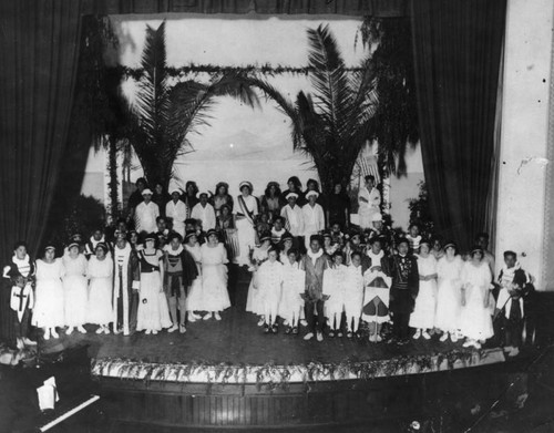 Sherman Indian High School performers on stage