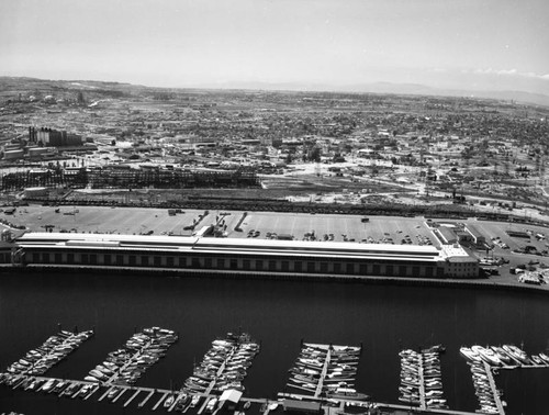 Los Angeles Harbor and Terminal Island, looking northwest