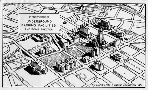 Proposed underground parking facilities and bomb shelter